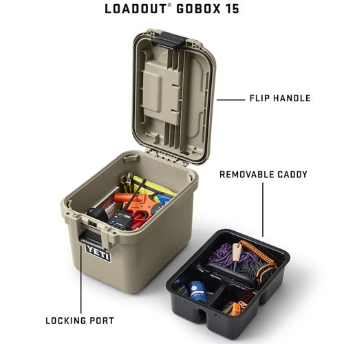 YETI LoadOut 60 GoBox Divided Cargo Case, King Crab