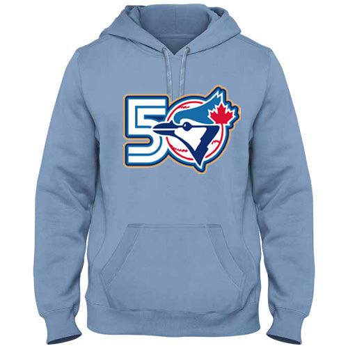 Bulletin Toronto Blue Jays Anniversary Patch Hoodie - Light Blue