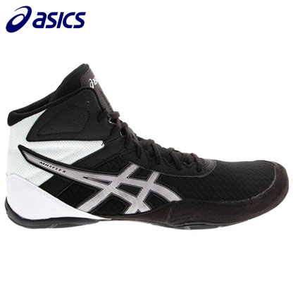 Asics wrestling shoes black and white hotsell