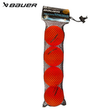 Bauer Warm Road Hockey Ball - Orange 4 Pack