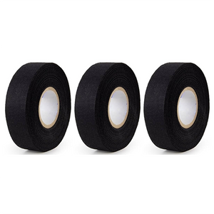 3-Pack Black Cloth Hockey Tape