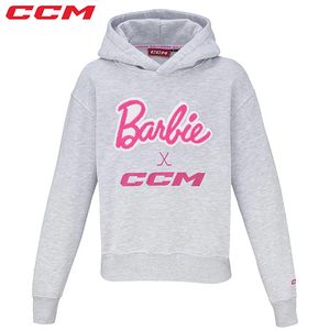 Barbie™ x CCM Grey Embroidered Hoodie - Youth