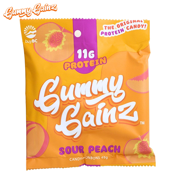 Gummy Gainz Protein Candy Pack - Sour Peach