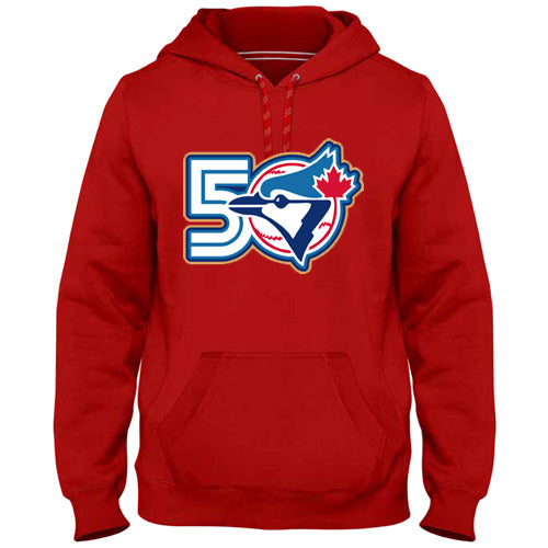Bulletin Toronto Blue Jays Anniversary Patch Hoodie - Red