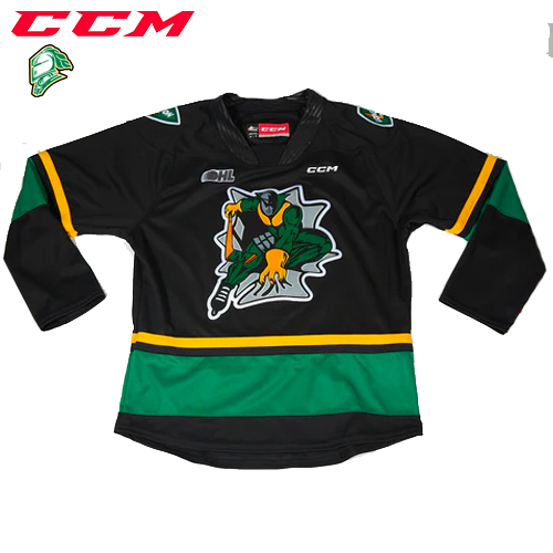 London Knights Replica CCM Spider Knight Jersey - Youth