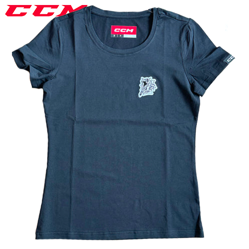 London Knights CCM Women's Black T-Shirt - Spider Knight