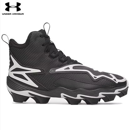 Under Armour Harper 11 RM Junior Baseball Cleats - Black/White