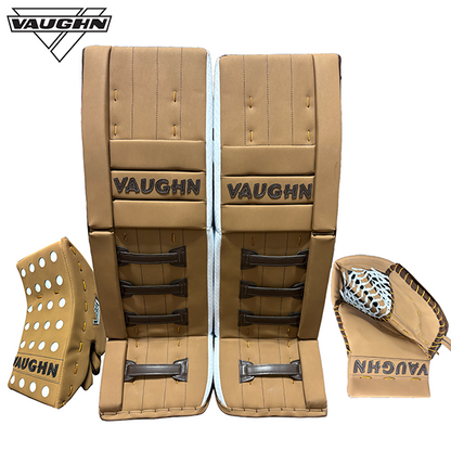 Vaughn Velocity VX1 Pro Carbon Senior Goalie Pad - Retro Fake Straps