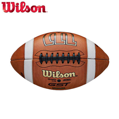 Wilson GST Leather Game Football