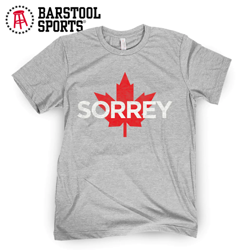 Barstool Spittin Chicklets Sorrey Pardon Me Tee